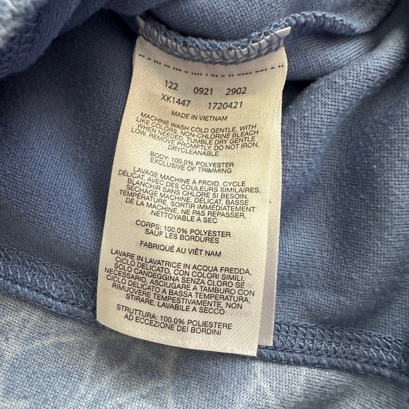 Women's Columbia Blue & White Patterned Fleece 1/4 Zip Sweatshirt XL Outdoor - Picture 4 of 8